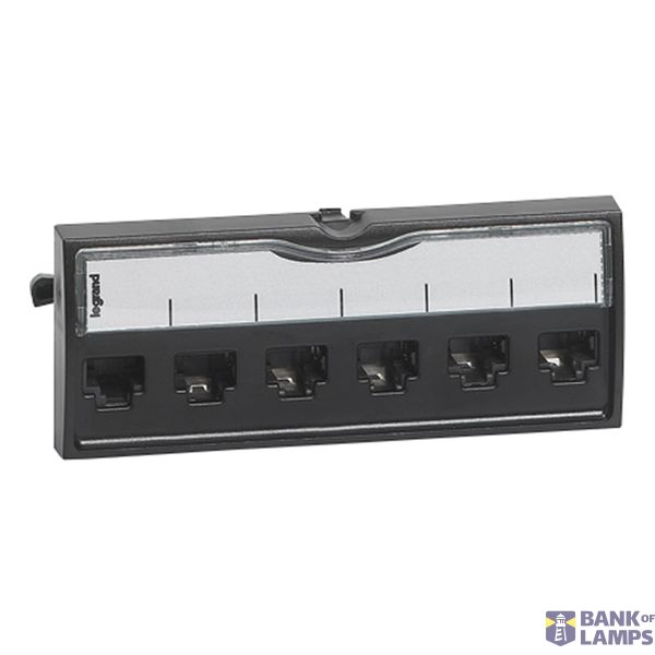 Patch unit 6 x RJ45 tool-less category 5e UTP image 2