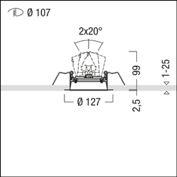 DIAMO MD GIMBAL FRAME R1 TL BK - Mounting ring image 3