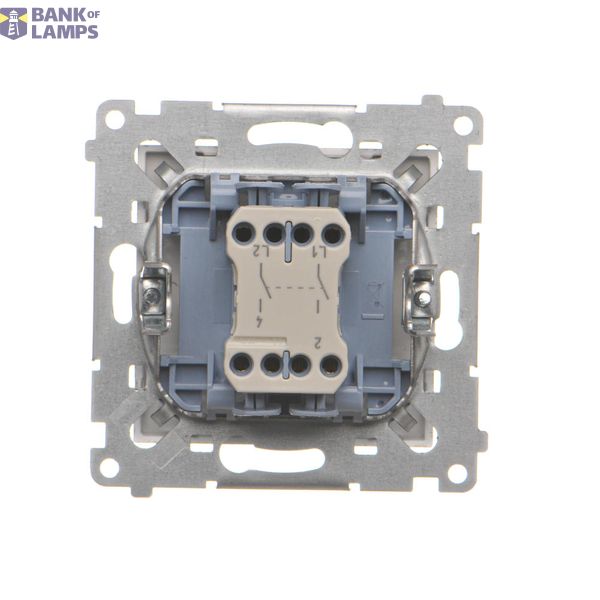 Socket outlet with earthing and shutters, (module), Simon 24, IP20, 16A, champagne matt image 2