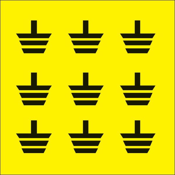 Adhesive label - Dimensions: 130 x 130 mm image 1