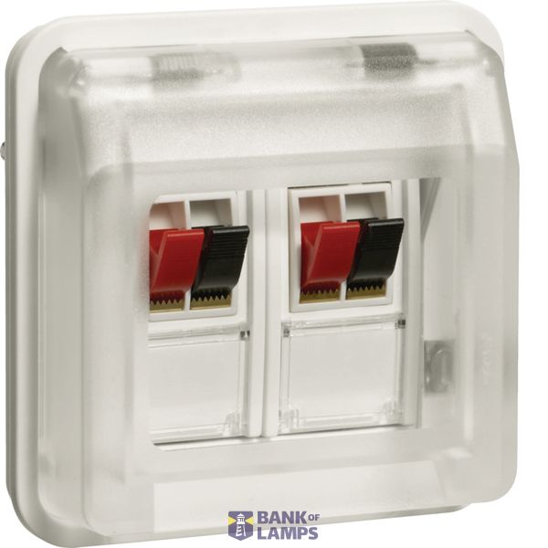 Speaker connection 2-way, W.1, polar white image 1