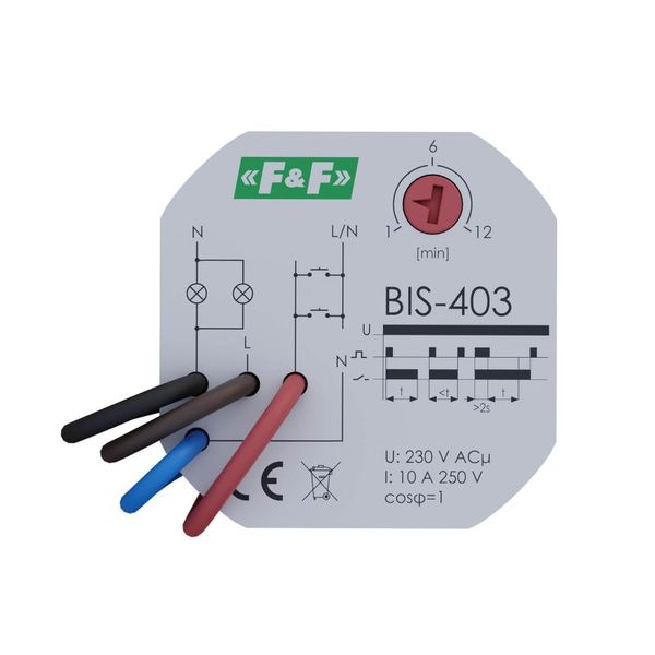 Electronic bistable impulse relay BIS-403 230 V image 2
