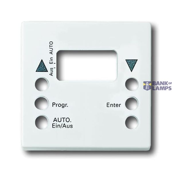 Busch-Blind control II, Control elements future® linear, Cover, Busch-Wind and sun blind switch, studio white image 1
