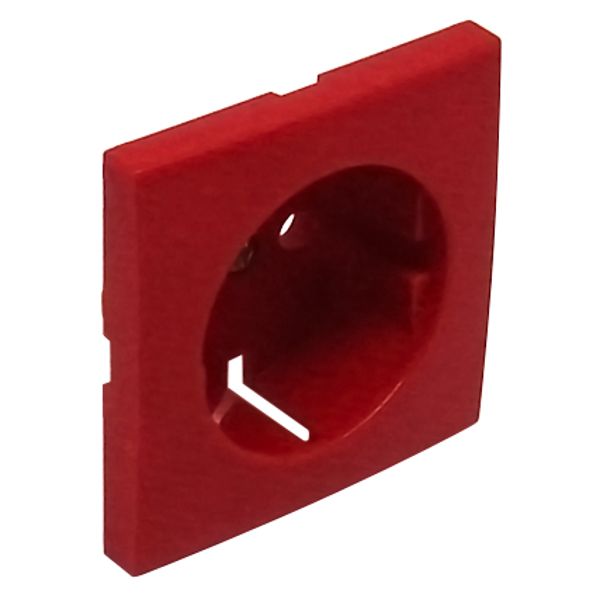COVER PLATE F/EARTH SOCKET (SKO TYPE) RED image 1