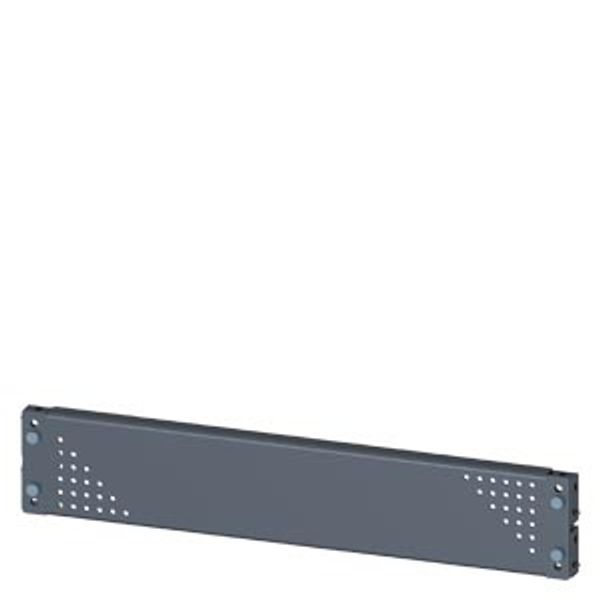 SIVACON, mounting plate, mounting with bracket, perforated, H: 100 mm, W: 600 mm image 1