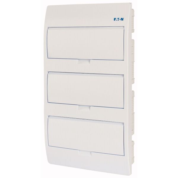BC-U-3/36-TW-ECO ECO Compact distribution board, flush mounting, 3-rows, 12 MU, IP40 image 1