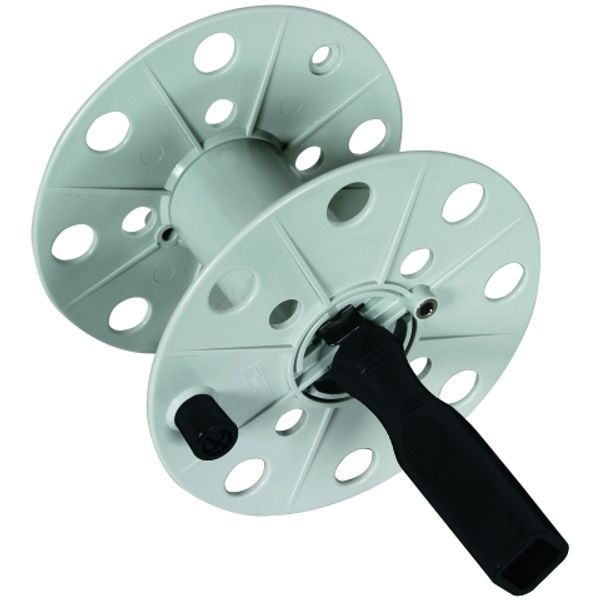 Coiler plastic, grey W 80mm with socket empty image 1