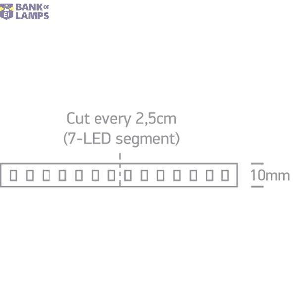 LED STRIP 24V DC WW 5m ROLL 24W/m IP20 image 2