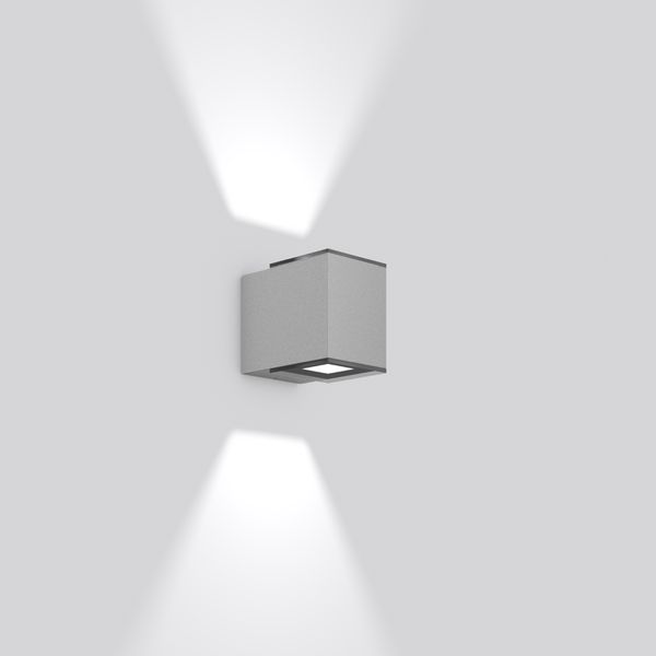 Zono, 6,2 W, 220 lm, 830, silver, on/off Wall luminaires, L 100 B 154  image 1