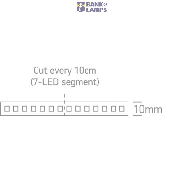 LED STRIP 24V DC EW 5m ROLL 14,4W/m IP20 image 2