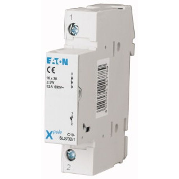 Fuse switch for cylindrical fuses C10 up to 32A, 1-pole C10-SLS/32/1 (112220) image 2