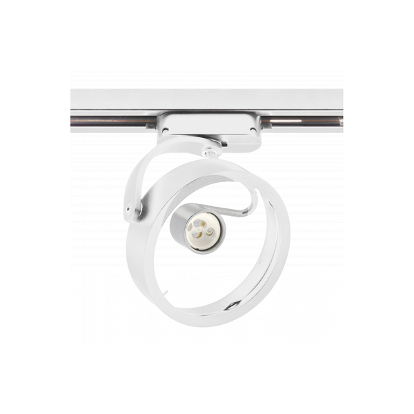 Track luminaire 1-phase ETNA, ES111 Bulb, max. 20 W, AC220-240V, IP20, white image 1