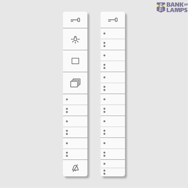 BTCV 850-... Lettering insert for key function image 1
