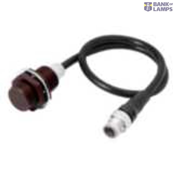 Proximity sensor, inductive, fluororesin coating (base material: SUS 303), M18, shielded, 7 mm, DC, 2-wire, NO, with polarity, M12 pigtail Smartclick connector, 0.3 m E2EW0796H image 1