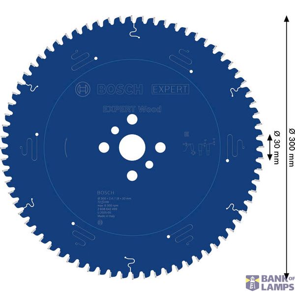 Expert for Wood circular saw blade 300 x 30 x 2,4 mm, 72 image 2
