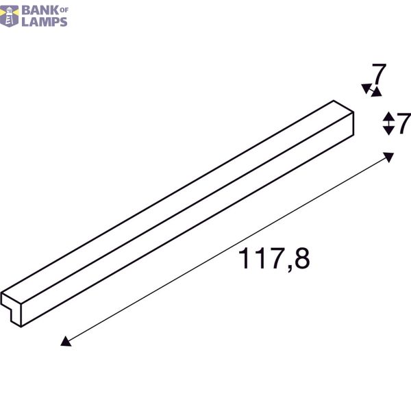 L-LINE 120 LED, IP44, 3000K, 1650lm, mouse grey image 2