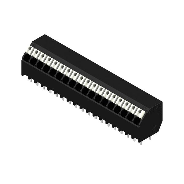 Printed circuit board terminals, 3.50 mm, Number of poles: 18, 135°, Solder pin length (l): 3.5 mm, black, PUSH IN with actuator, Clamping range, max. : 1.5 mm², Tube image 3