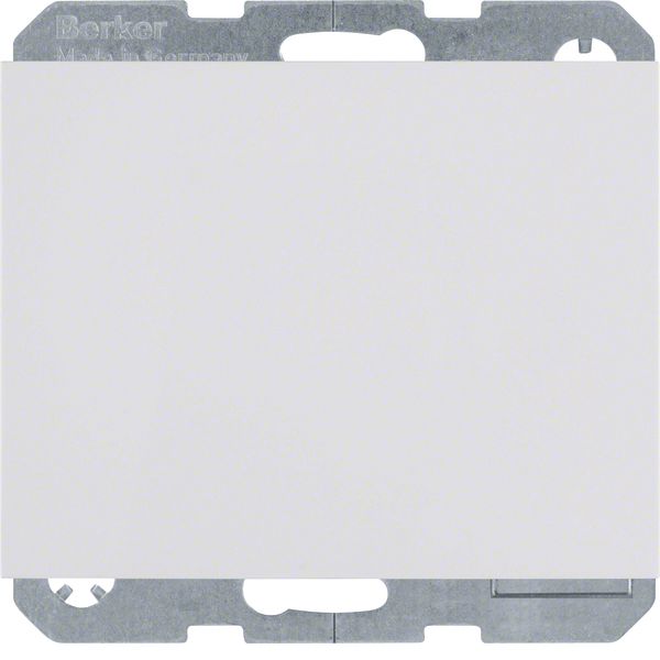 Soc. out. earthing pin + hinged cover, enhncd contact prot., K.1, p.wh image 1