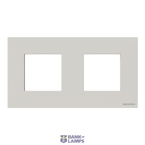 Frame 2-gang / 2+2-modules - IP44 - Dune image 1