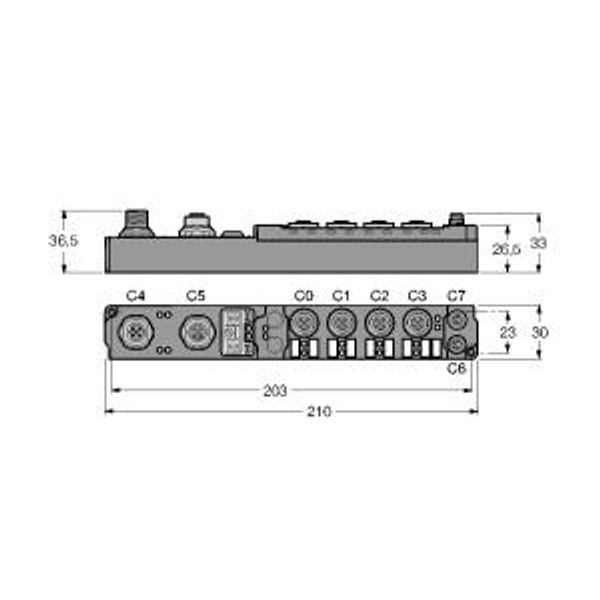 piconet stand-alone module for PROFIBUS-DP 4 Digital PNP Inputs Filter 3 ms   SDPB-0404D-1008 image 1