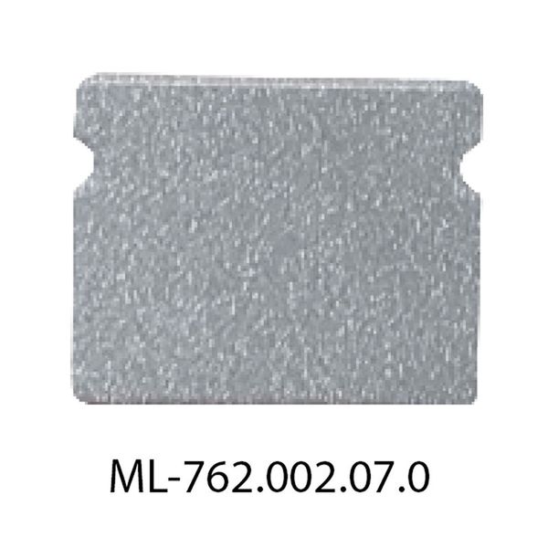 Terminal without hole for PT, silver color, 1 pc image 1