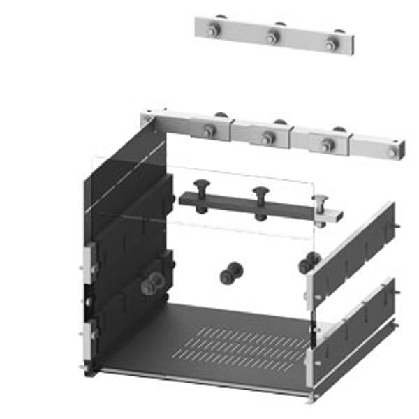 Connection vertical busbar 3WA size 1, fixed-mounted, W: 400 mm for compartment door The SIVACON image 1