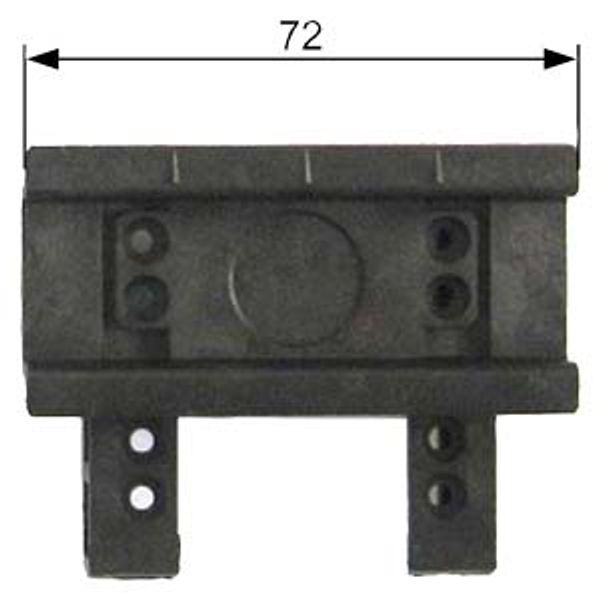 Busbar system, accessories Busbar center-to-center spacing 60 mm mounting rail 35 mm plastic Width: 72 image 1