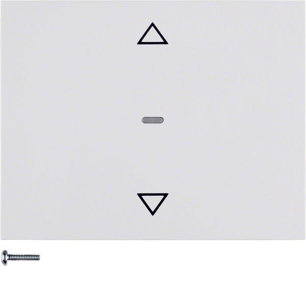 Shutter push-button, K.1, p. white glossy image 1