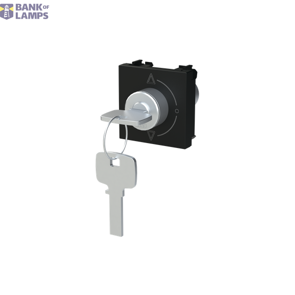 Key switch 3 positions - 2M - Matt Black image 2