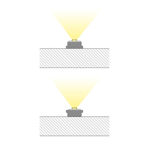 Attached aluminum profile PI1, 10x4mm, without diffuser, 1m image 1