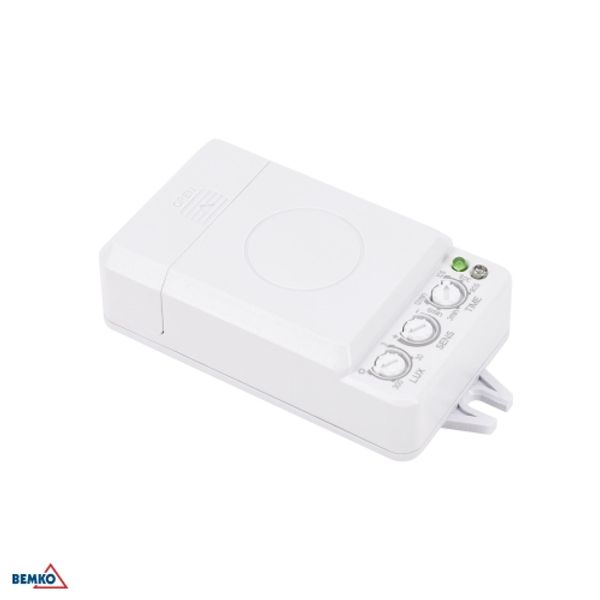 MICROWAVE SENSOR 500W 360* IP20-24VDC WHITE image 1