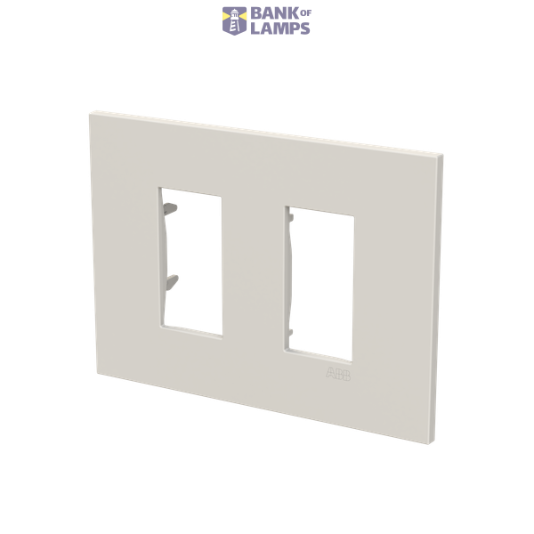 Frame - 1-gang / 1+1-module - ABB logo - S - Dune image 2