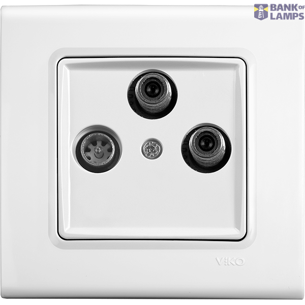 Linnera-Rollina Sat Socket Trans (Sat-TV-Rd) (13dB) Beige image 1