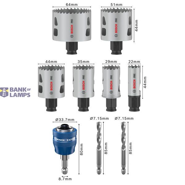 PRO Multi Material Power Change Plus Hole Saw Set - Blow Mould Case image 2