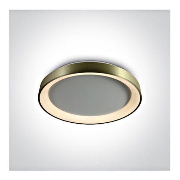 62130L/BBS/V BRUSHED BRASS PLAFO LED 30W CCTV IP20 230V DIM image 1