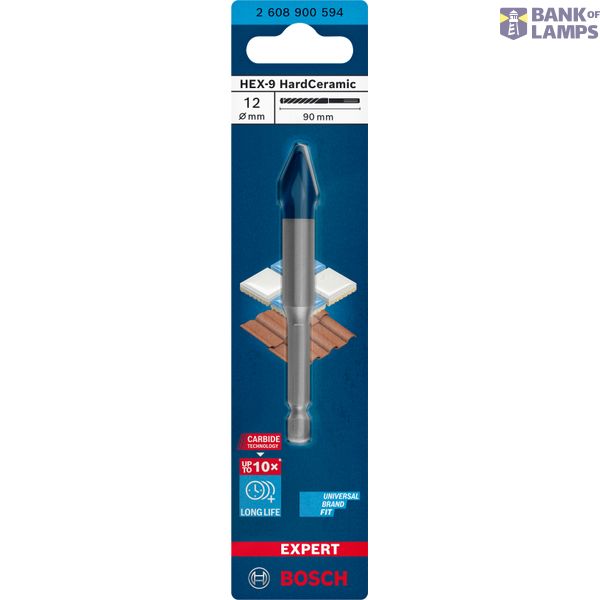 EXPERT HEX-9 HardCeramic Drill Bit 12 x 90 mm image 2