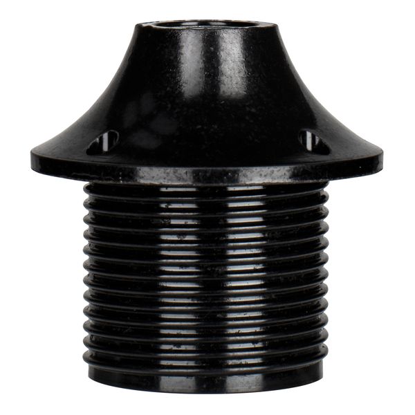 Lampholder E27 Thread+Cap Black image 1