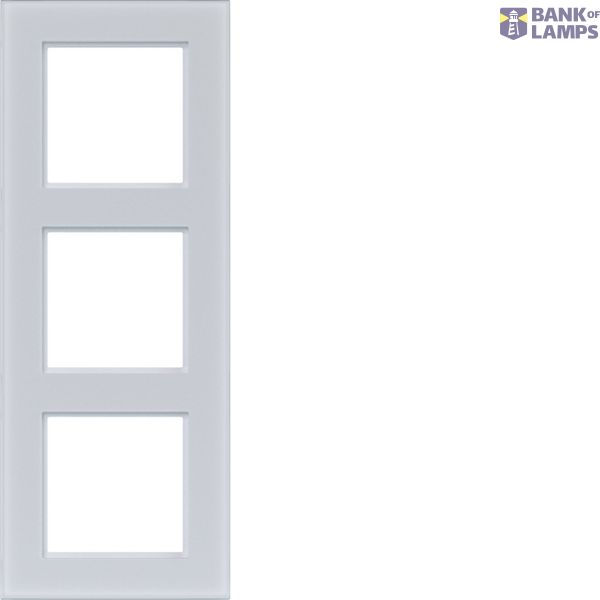 Triple cover frame, A.8, light white matte glass image 1