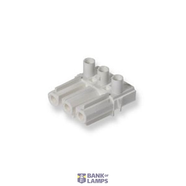 NAC32H2.W | Coupler 3-p socket, w/o N-latch, wht image 1