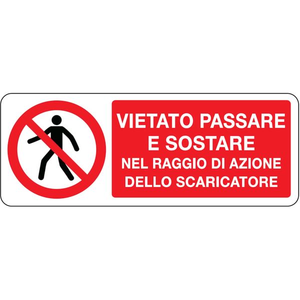 Prohibition sign - Al - 330x125 mm image 1