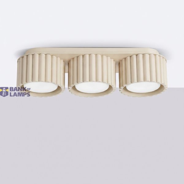 Ceiling lamp AURA 3 beige Gx53 image 2