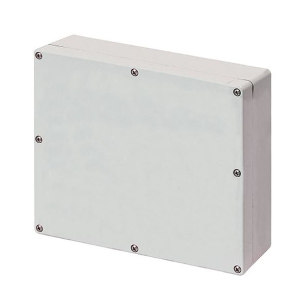 Aluminium push-button enclosure M4 230x205x80, undrilled, without cable entry image 1