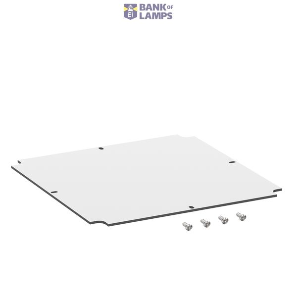 Mounting plate, light grey image 1