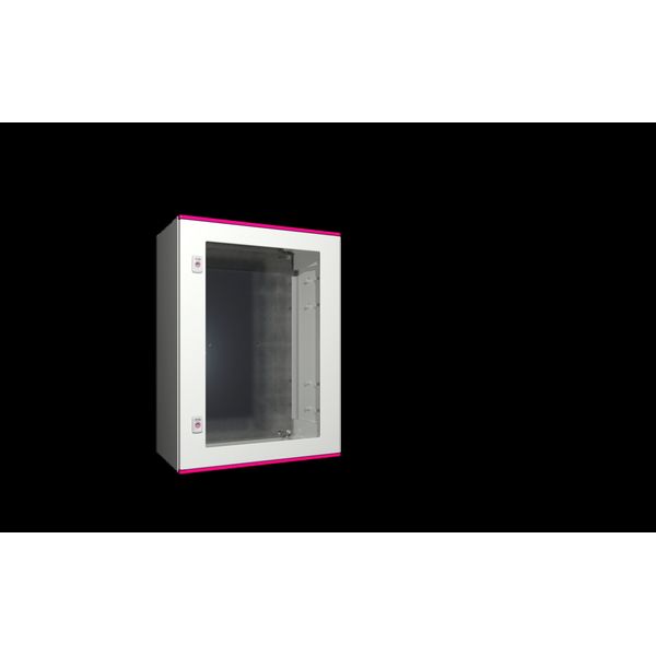 AX Plastic enclosure, WHD: 600x800x300 mm, with viewing window image 1