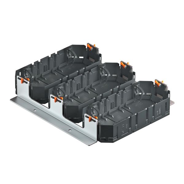 MS3 3UT3 Mounting set heavy duty with 3 mounting boxes UT3 250x207x44 image 1