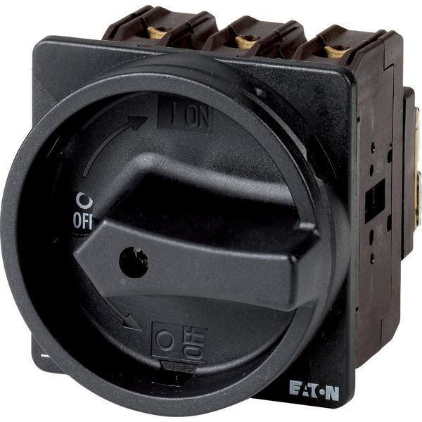 P3-63/EA/SVB-SW/N/HI11 Main switch, P3, 63 A, flush mounting, 3 pole + N, 1 N/O, 1 N/C, STOP function, With black rotary handle and locking ring, Lockable in the 0 (Off) pos image 8