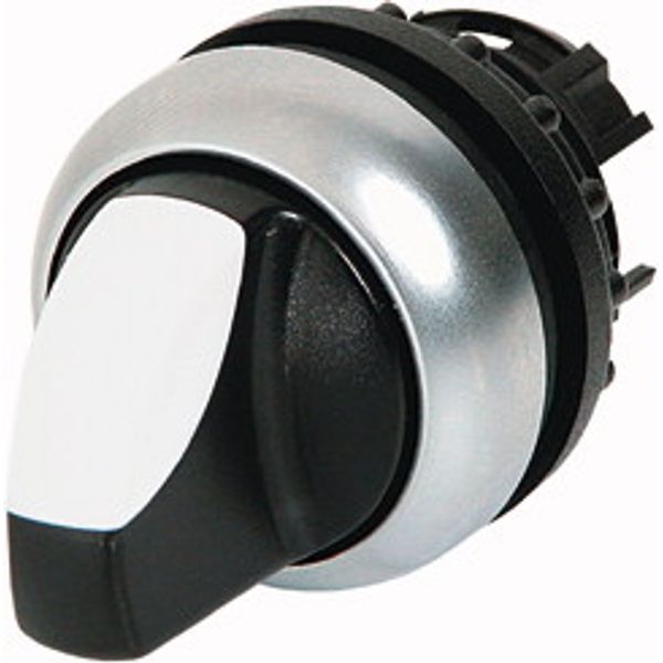 M22-WRK4 Changeover switch, RMQ-Titan, With thumb-grip, maintained, 4 positions, Bezel: titanium image 1