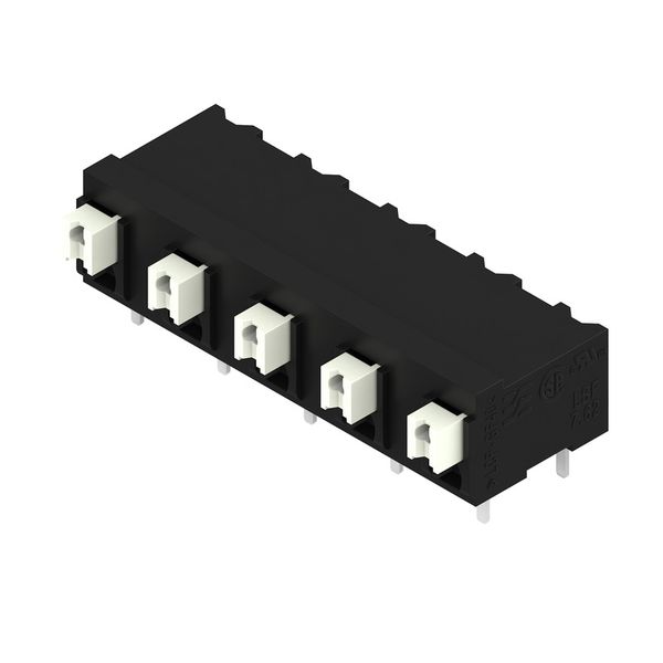 Printed circuit board terminals, 7.62 mm, Number of poles: 5, 90°, Solder pin length (l): 3.5 mm, black, PUSH IN with actuator, Clamping range, max. : 1.5 mm², Tube image 4