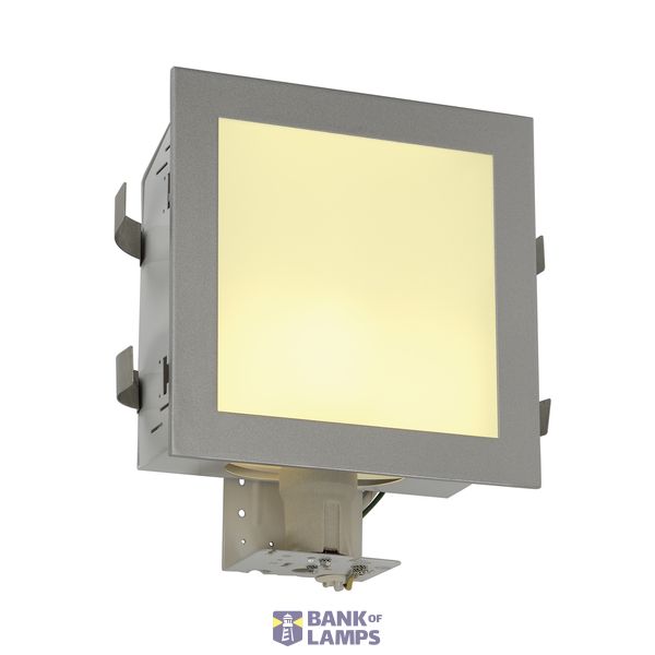KOTAK WALL light, square, silvergrey, E27, max. 25W image 1