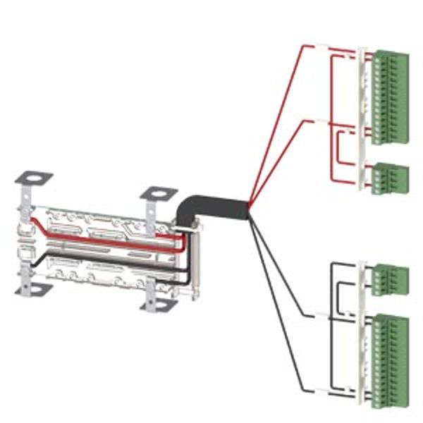 Accessory for 3KC8 power supply cable for upper connection 2-pole image 1